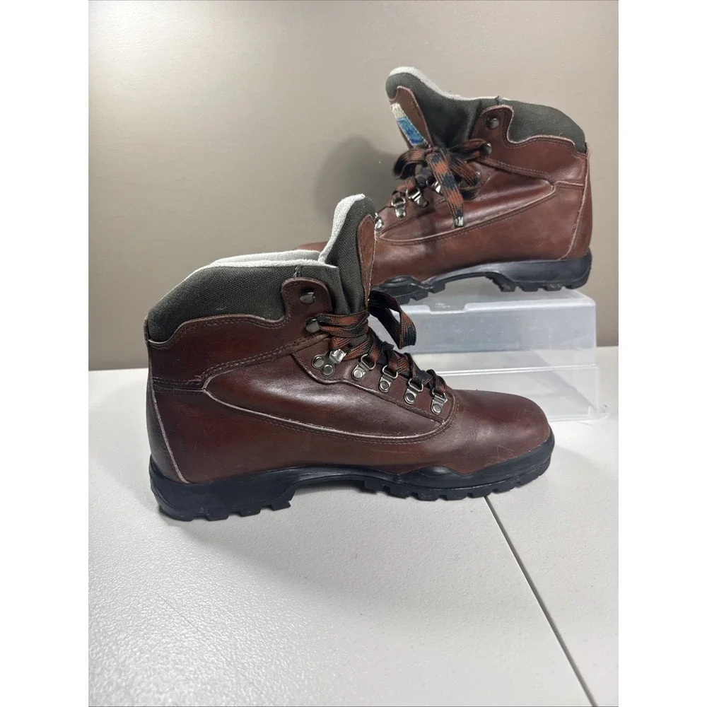 VTG Tecnica GORE-TEX Trekker Waterproof Hiking Brown Boots Mens US Size 11.5 EUC